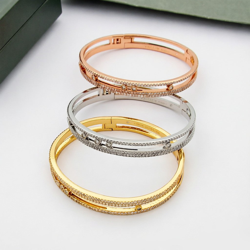 [Elara jewelsry]Move Romane pavé bangle