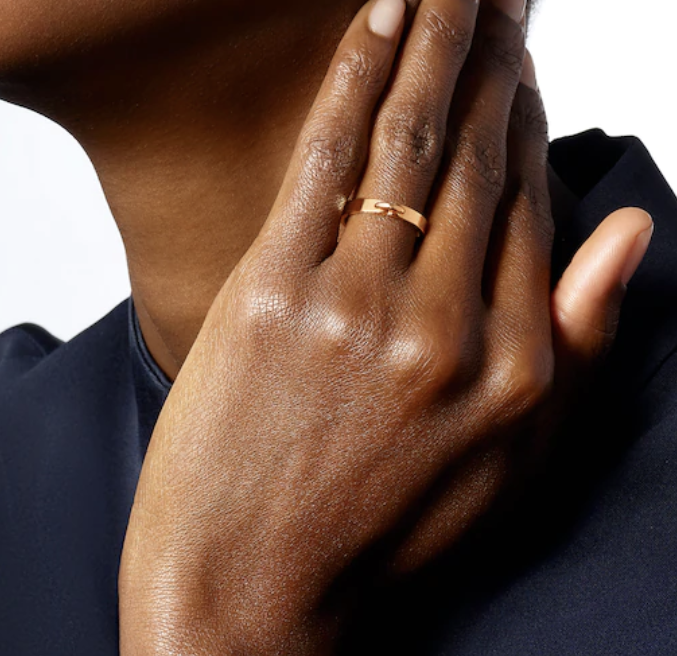 [Elara jewelsry ]ALLIANCE LIENS VIDENCE 3MM RING
