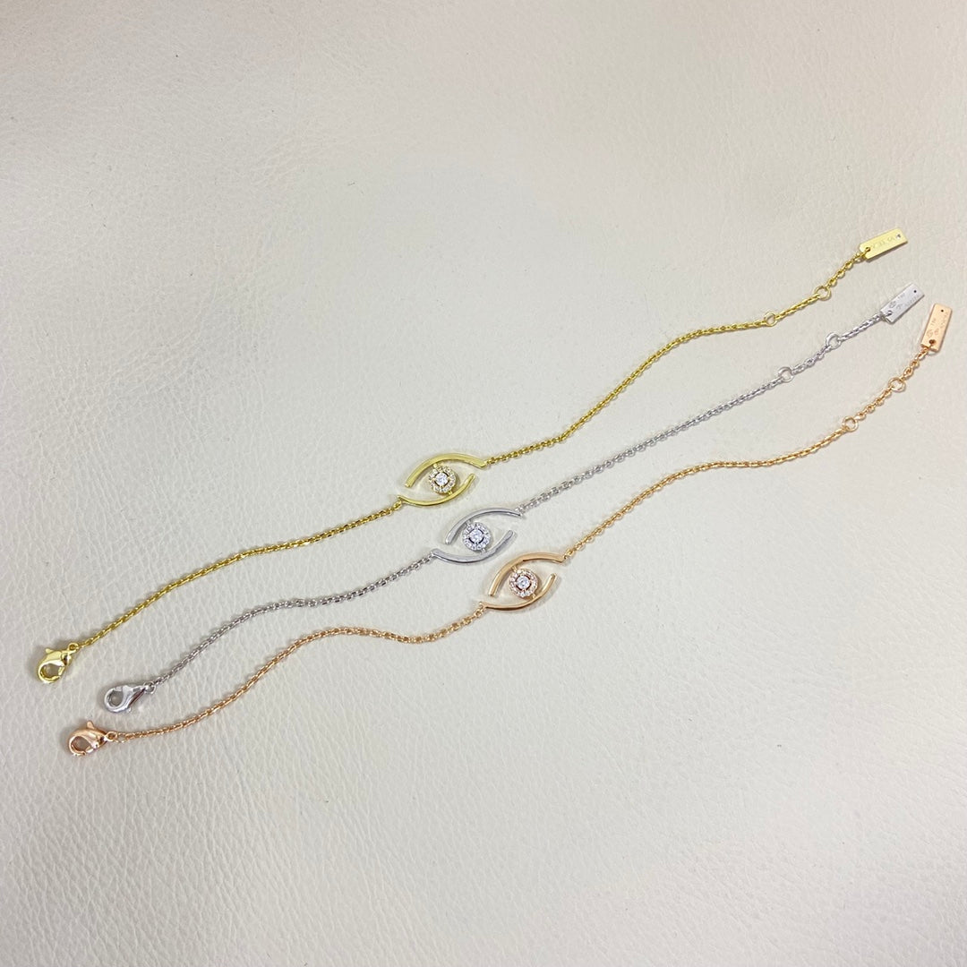 [Elara jewelsry]Lucky Eye Pave-Set Diamond Bracelet