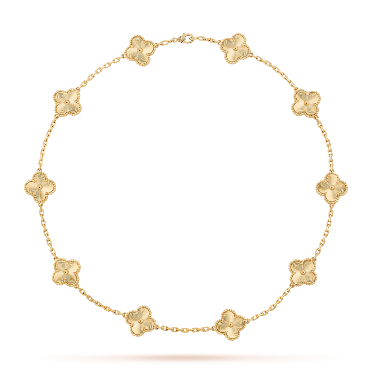 [Elara jewelsry ]CLOVER 10 MOTIFS LASER NECKLACE