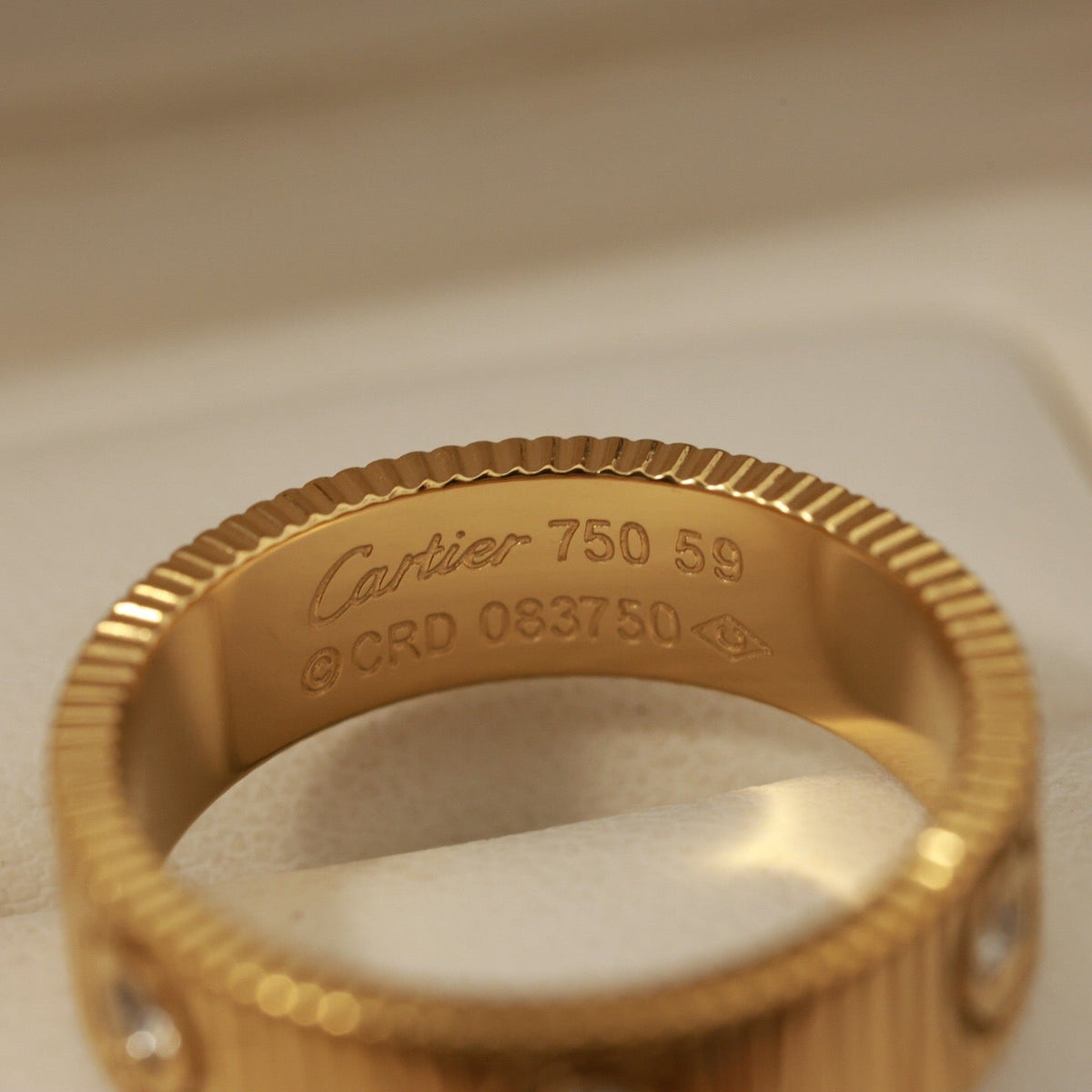 [Elara jewelsry]LOVE 6.5MM UNLIMITED 6 DIAMONDS RING