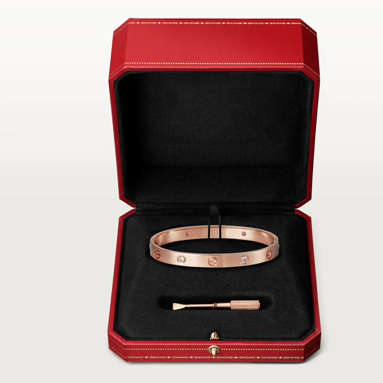 [Elara jewelsry ]LOVE BRACELET 6.1MM 4 DIAMONDS