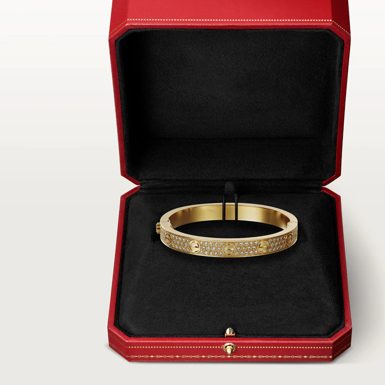 [Elara jewelsry ]LOVE BRACELET 6.1MM DIAMOND-PAVED