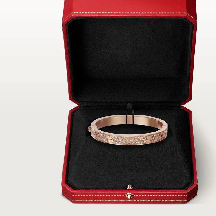 [Elara jewelsry ]LOVE BRACELET 6.1MM DIAMOND-PAVED