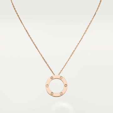 [Elara jewelsry ]LOVE NECKLACE 16MM 3 DIAMONDS