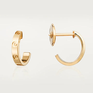 [Elara jewelsry ]LOVE EARRINGS 2.65MM PINK GOLD