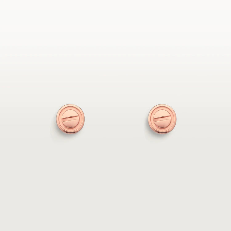 [Elara jewelsry ]LOVE EARRINGS PINK GOLD 10MM