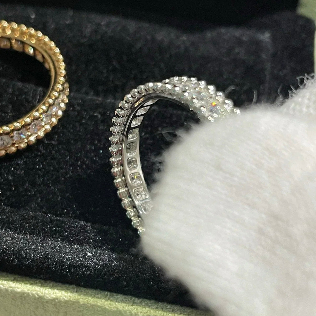 [Elara jewelsry ]PERLEE DIAMOND SILVER RING
