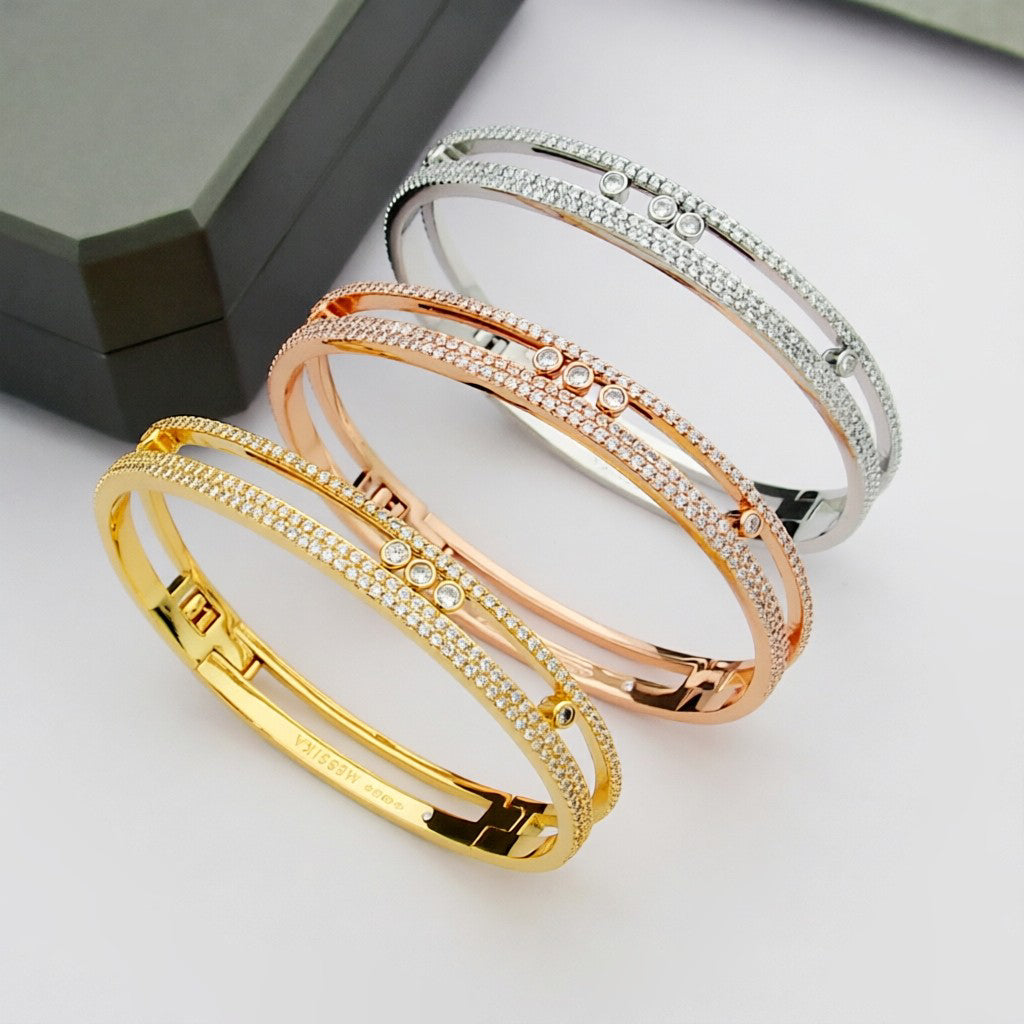 [Elara jewelsry]Move Romane pavé bangle