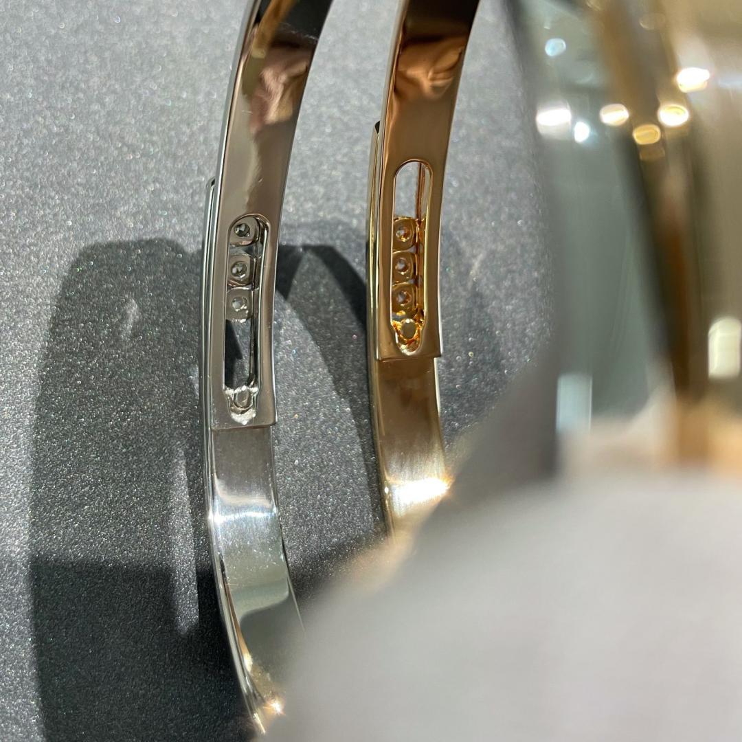 [Elara jewelsry]Move Noa Rose Gold Pavé Diamond Bangle Bracelet