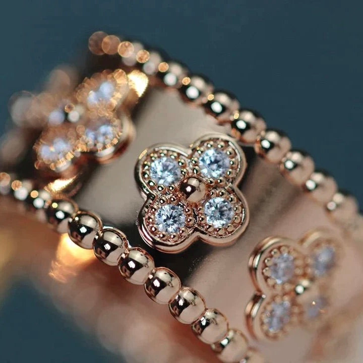 [Elara jewelsry ]CLOVER KALEIDOSCOPE RING 10MM