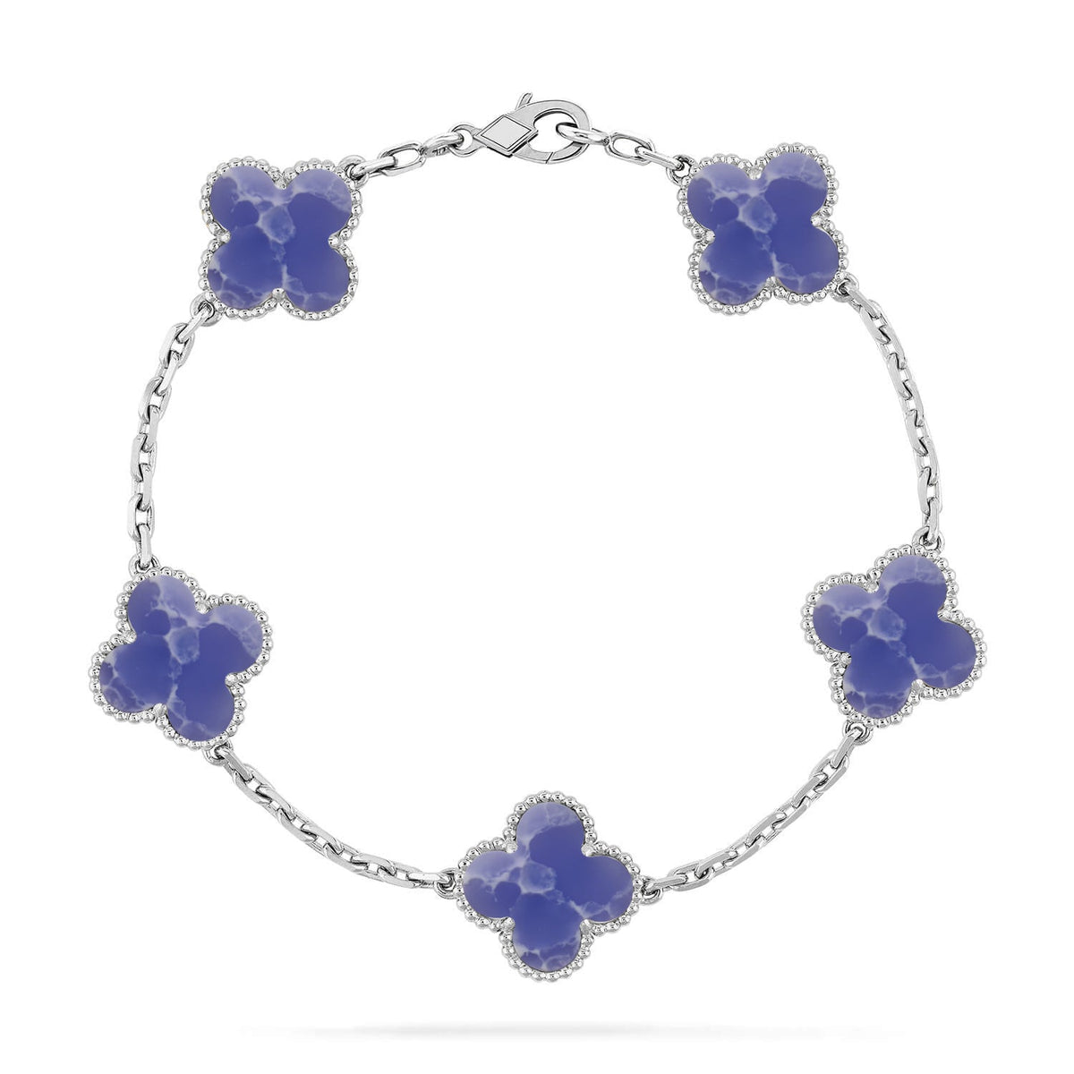 [Elara jewelsry ]CLOVER 5 MOTIF BLUE VEINS BRACELET COLLECTION