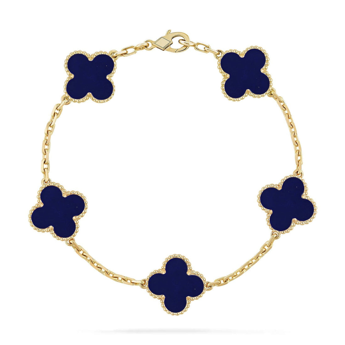 [Elara jewelsry ]CLOVER 5 MOTIF LAPIS LAZULI BRACELET COLLECTION
