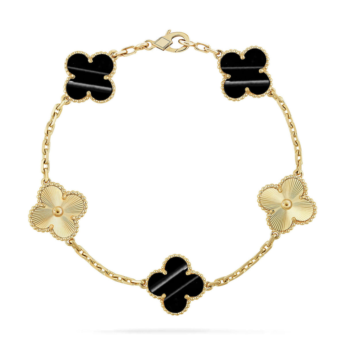 [Elara jewelsry ] CLOVER 5 MOTIF PULSAR STONE BRACELET COLLECTION