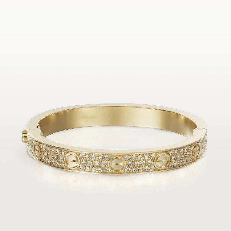 [Elara jewelsry ]LOVE BRACELET 6.1MM DIAMOND-PAVED