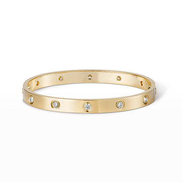 [Elara jewelsry ]LOVE BRACELET 6.1MM 10 DIAMONDS