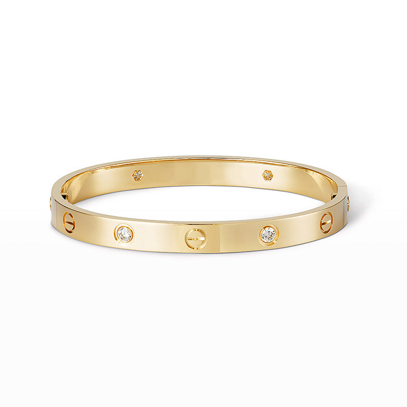 [Elara jewelsry ]LOVE BRACELET 6.1MM 4 DIAMONDS