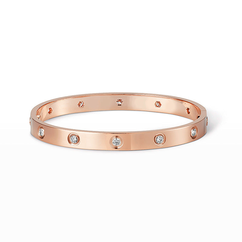 [Elara jewelsry ]LOVE BRACELET 6.1MM 10 DIAMONDS