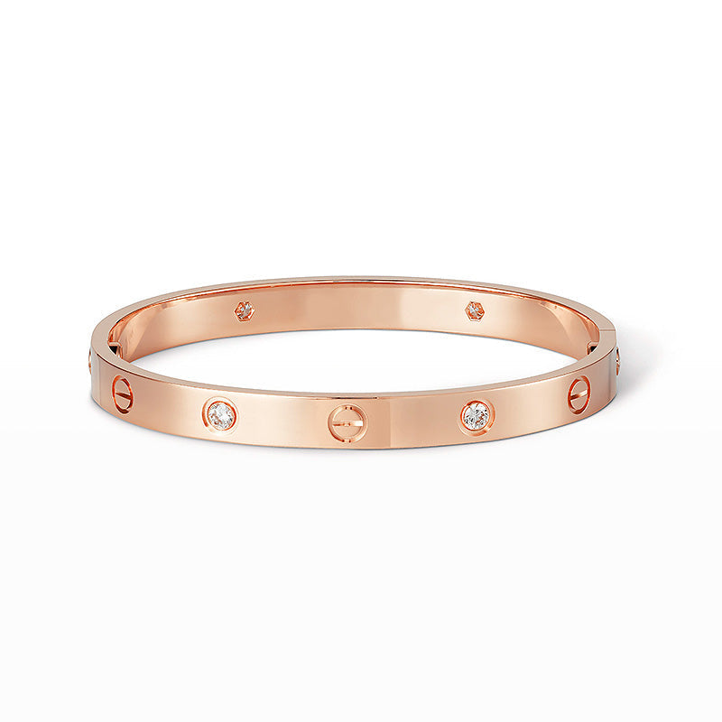[Elara jewelsry ]LOVE BRACELET 6.1MM 4 DIAMONDS