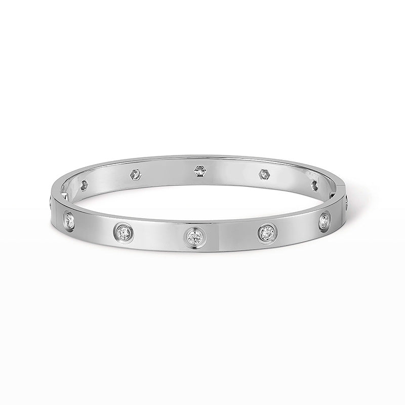[Elara jewelsry ]LOVE BRACELET 6.1MM 10 DIAMONDS