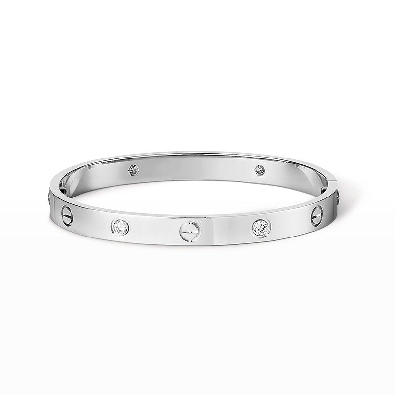 [Elara jewelsry ]LOVE BRACELET 6.1MM 4 DIAMONDS