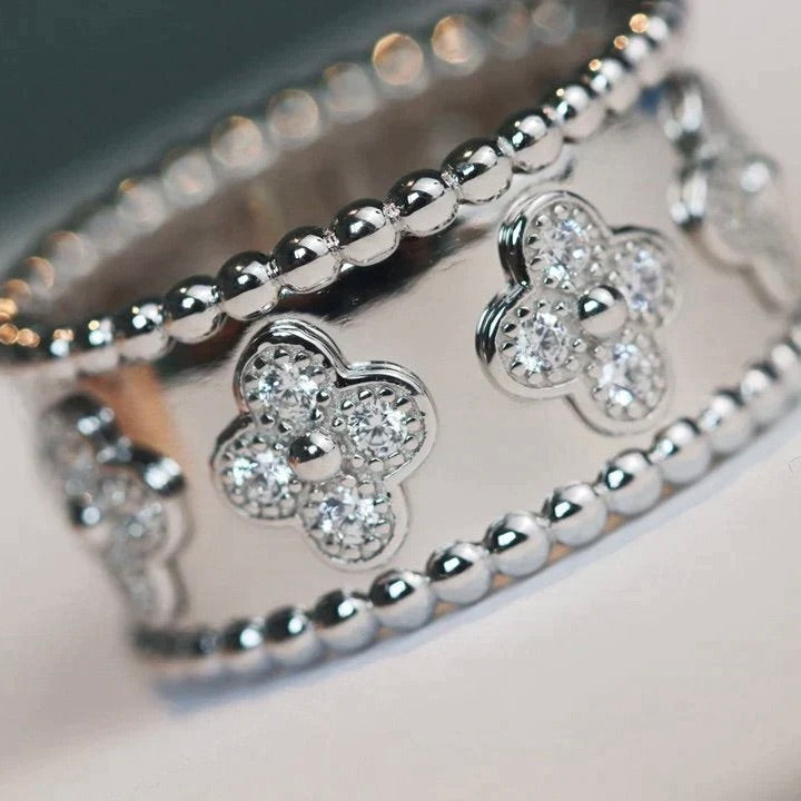 [Elara jewelsry ]CLOVER KALEIDOSCOPE RING 10MM