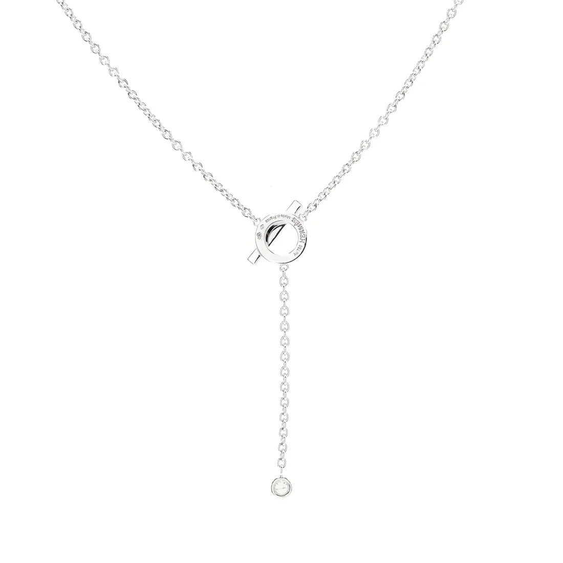 [Elara jewelsry ]FINESSE SILVER DIAMOND NECKLACE