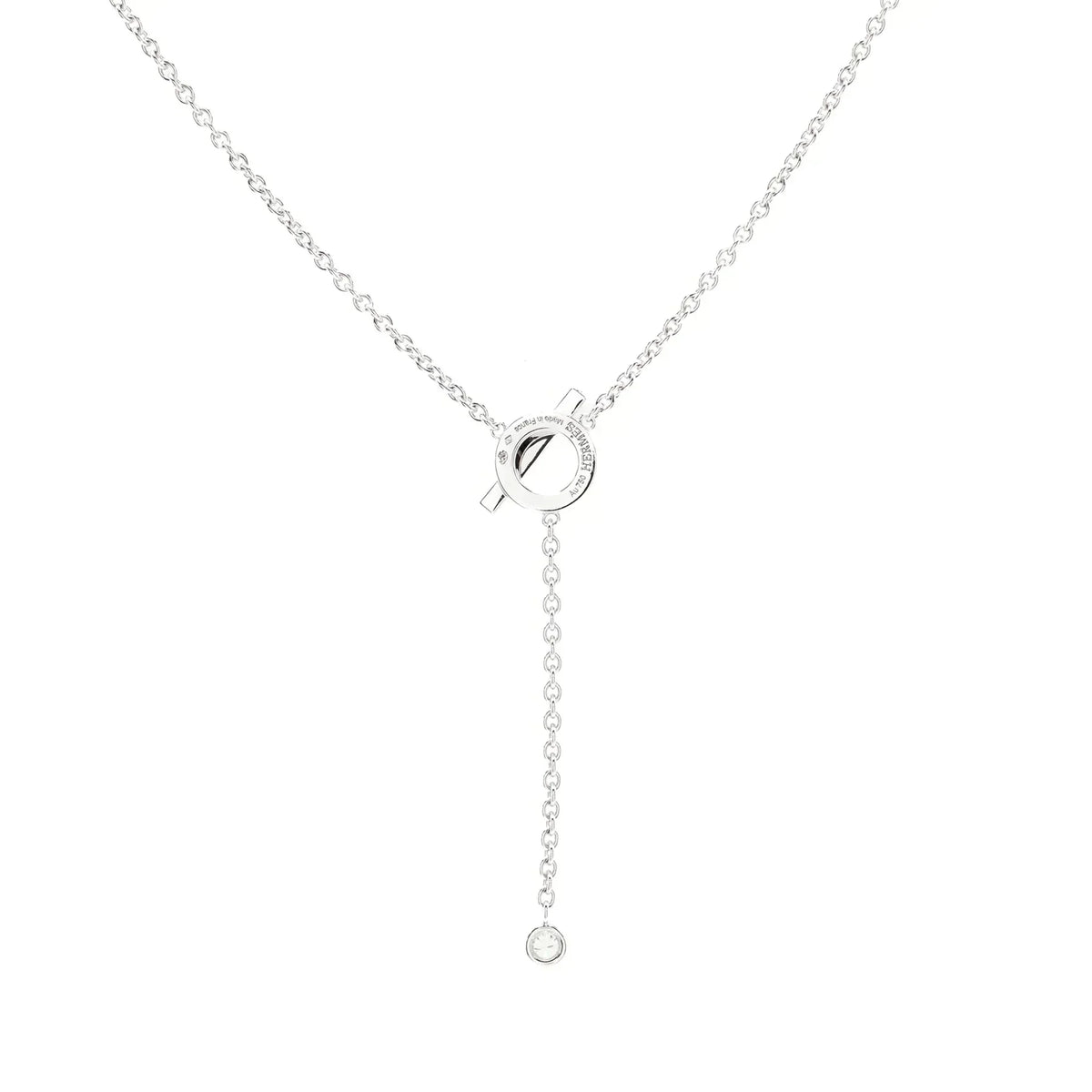 [Elara jewelsry ]FINESSE SILVER DIAMOND NECKLACE