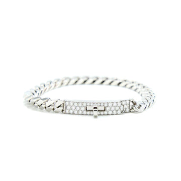 [Elara jewelsry ]KELLY CHAIN SILVER DIAMOND BRACELET