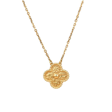 [Elara jewelsry ]CLOVER 15MM  BRONZING NECKLACE