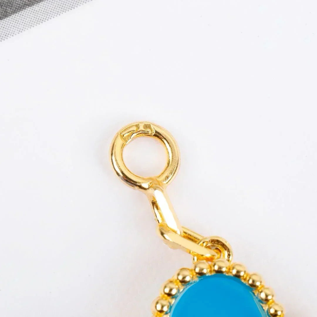 [Elara jewelsry ] CLOVER 5 MOTIF TURQUOISE BRACELET COLLECTION
