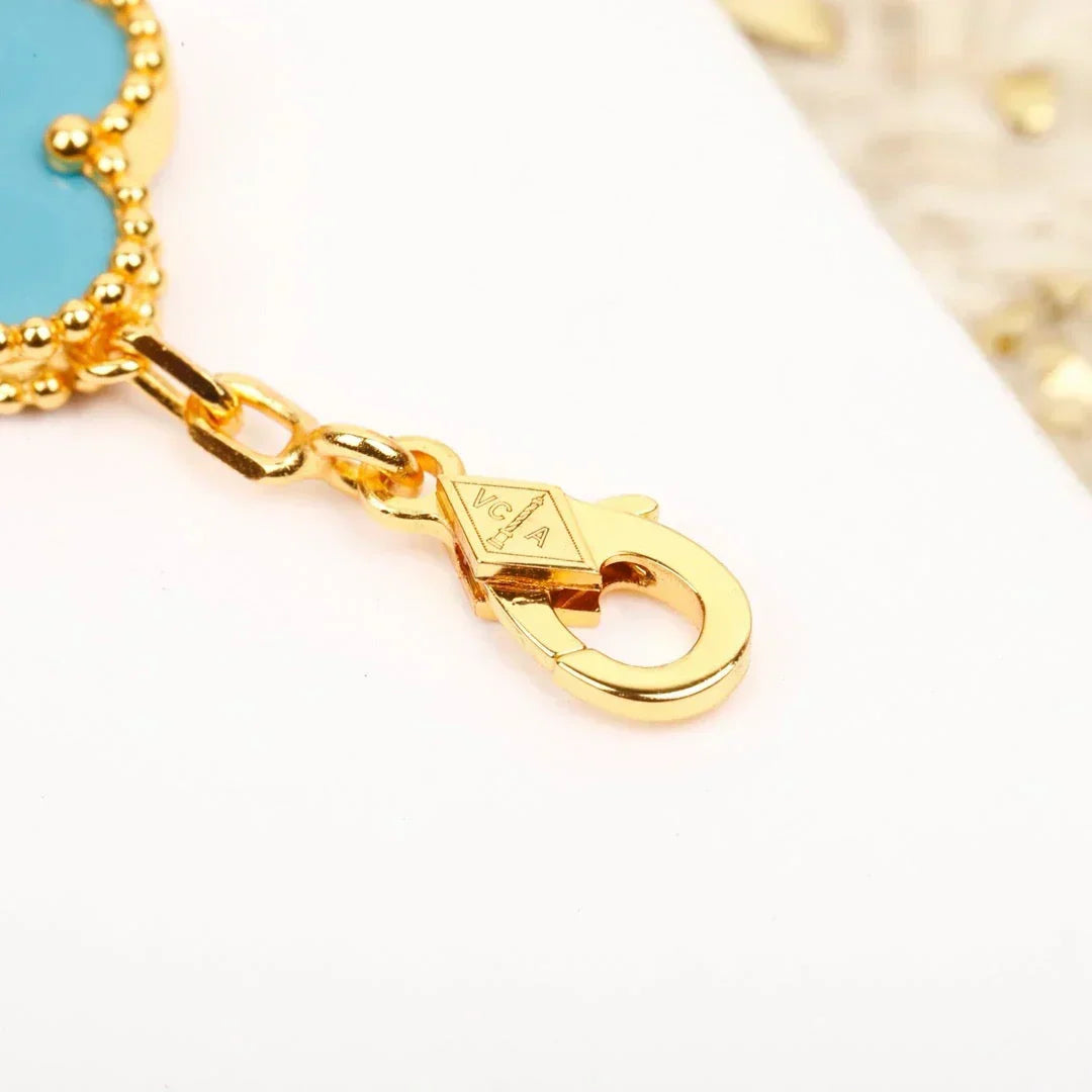 [Elara jewelsry ] CLOVER 5 MOTIF TURQUOISE BRACELET COLLECTION