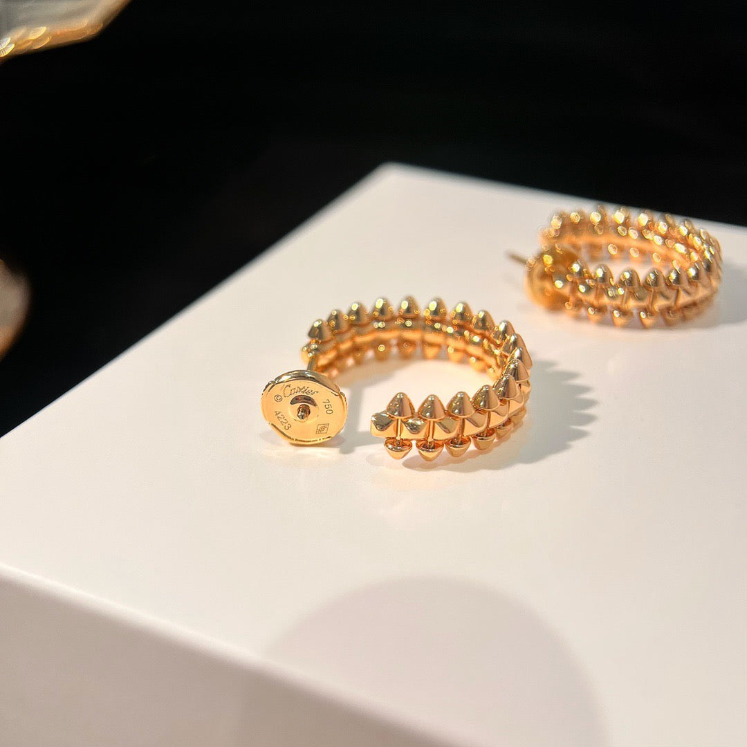 [Elara jewelsry ]CLASH SMALL HOOP EARRINGS