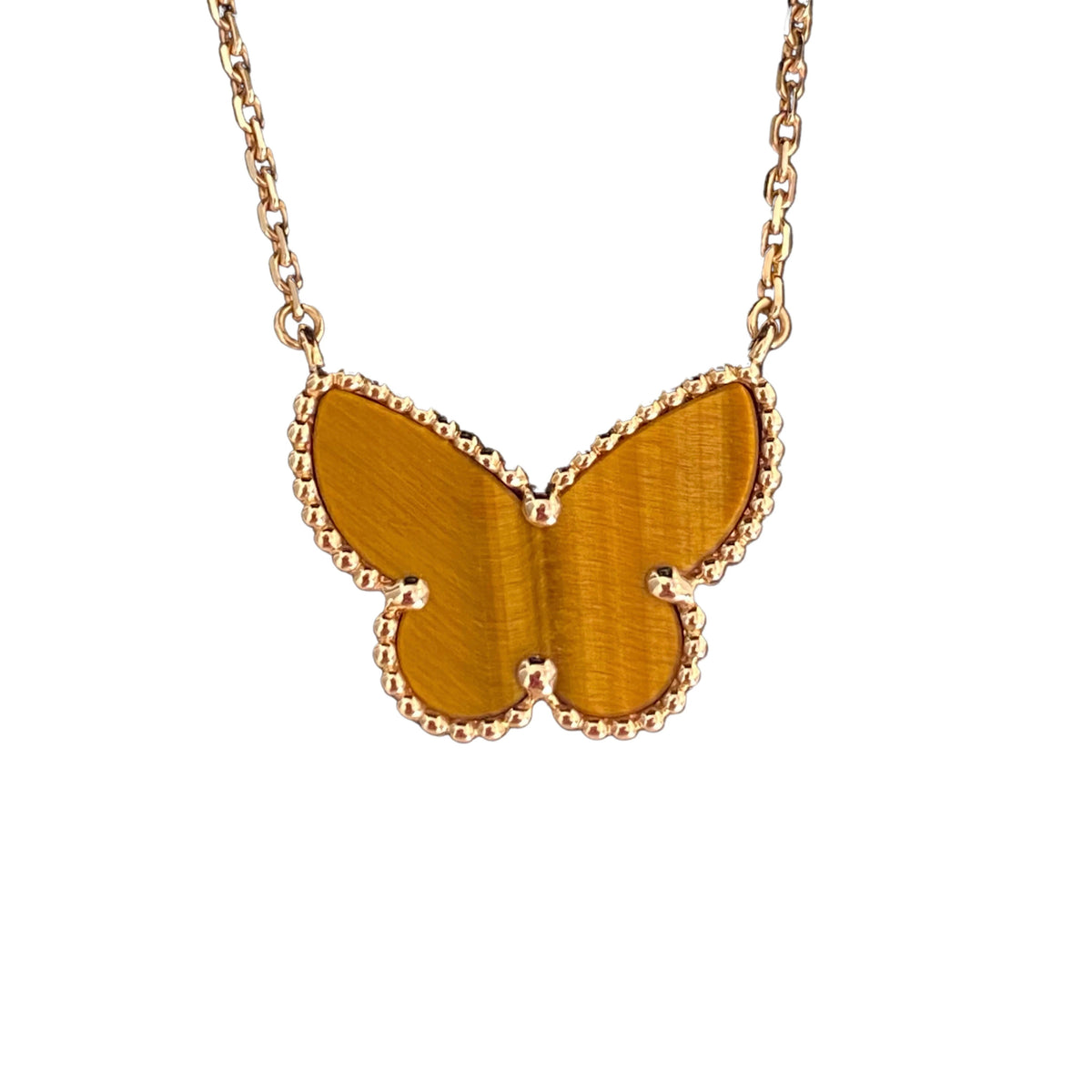 [Elara jewelsry ] TIGER__ EYE BUTTERFLY NECKLACE