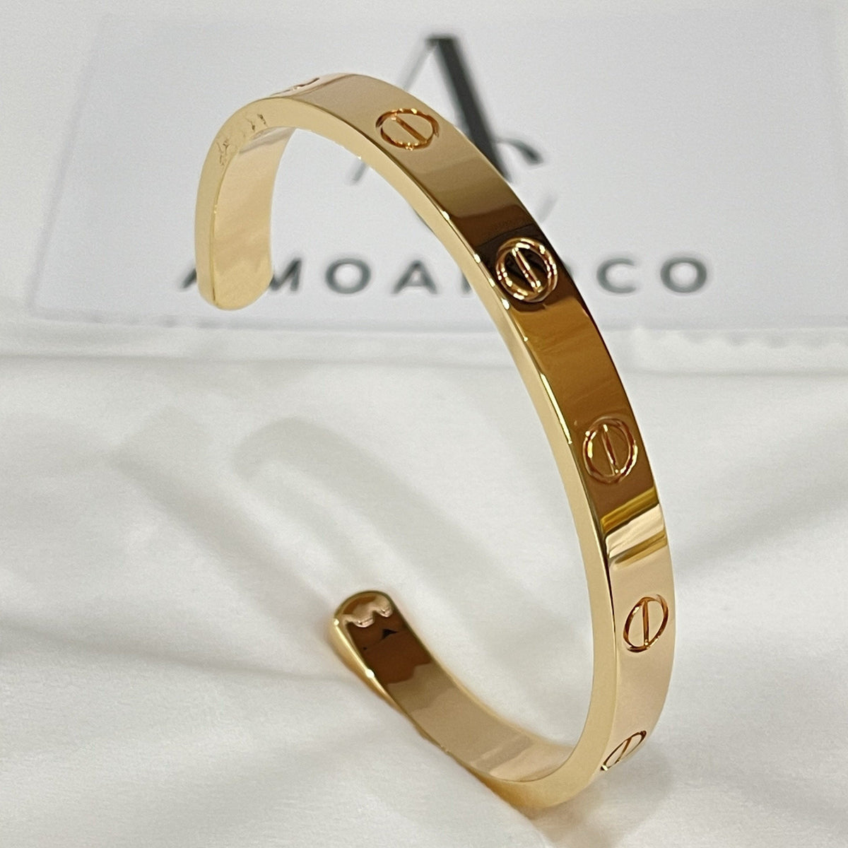 [Elara jewelsry ]LOVE BRACELET 6.1MM OPEN CUFF