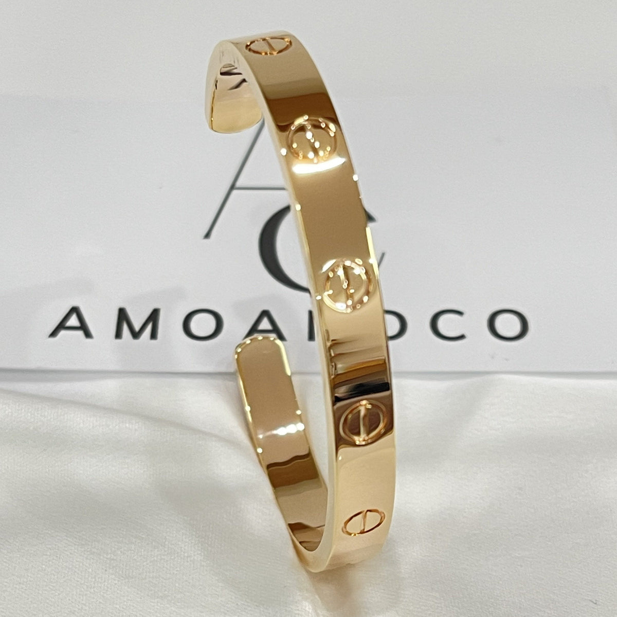 [Elara jewelsry ]LOVE BRACELET 6.1MM OPEN CUFF
