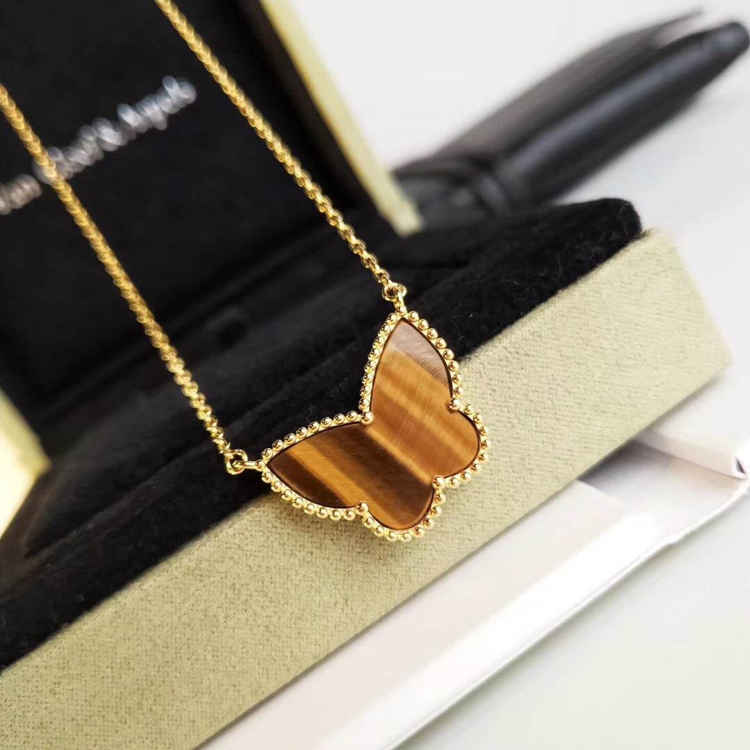 [Elara jewelsry ] TIGER__ EYE BUTTERFLY NECKLACE