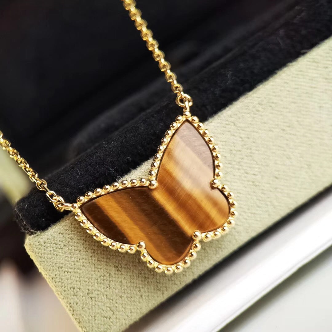 [Elara jewelsry ] TIGER__ EYE BUTTERFLY NECKLACE