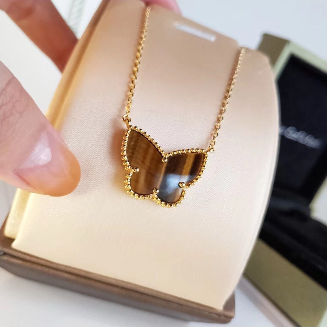 [Elara jewelsry ] TIGER__ EYE BUTTERFLY NECKLACE