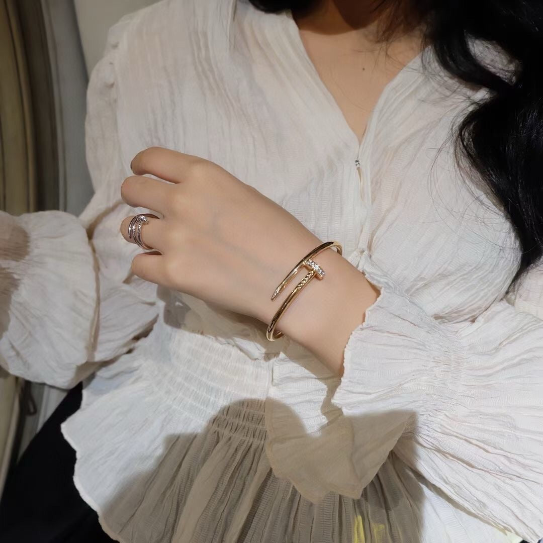 [Elara jewelsry ]JUSTE BRACELET 3.5MM DIAMONDS