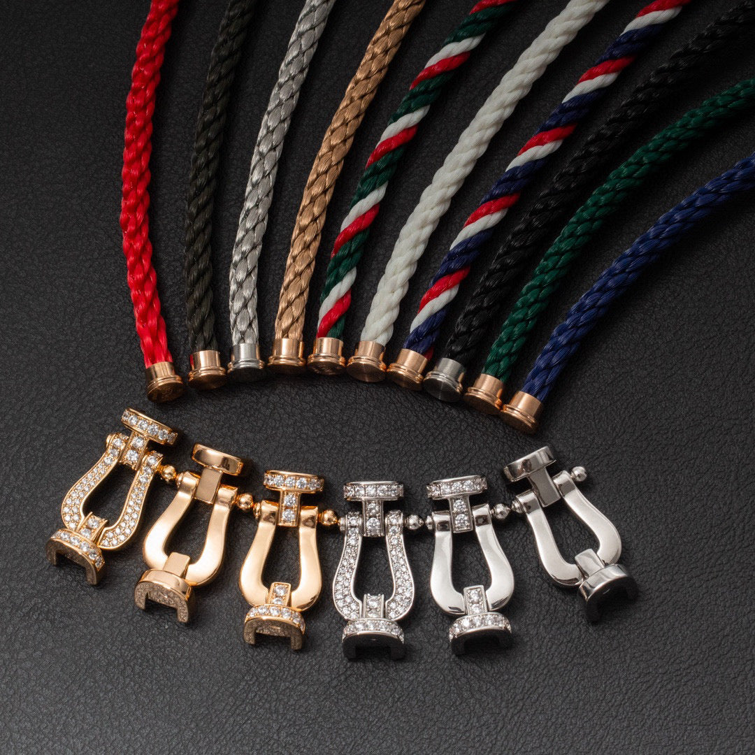 [Elara jewelsry ]FORCE LARGE HORSESHOE NO DIAMOND BRACELET GOLD