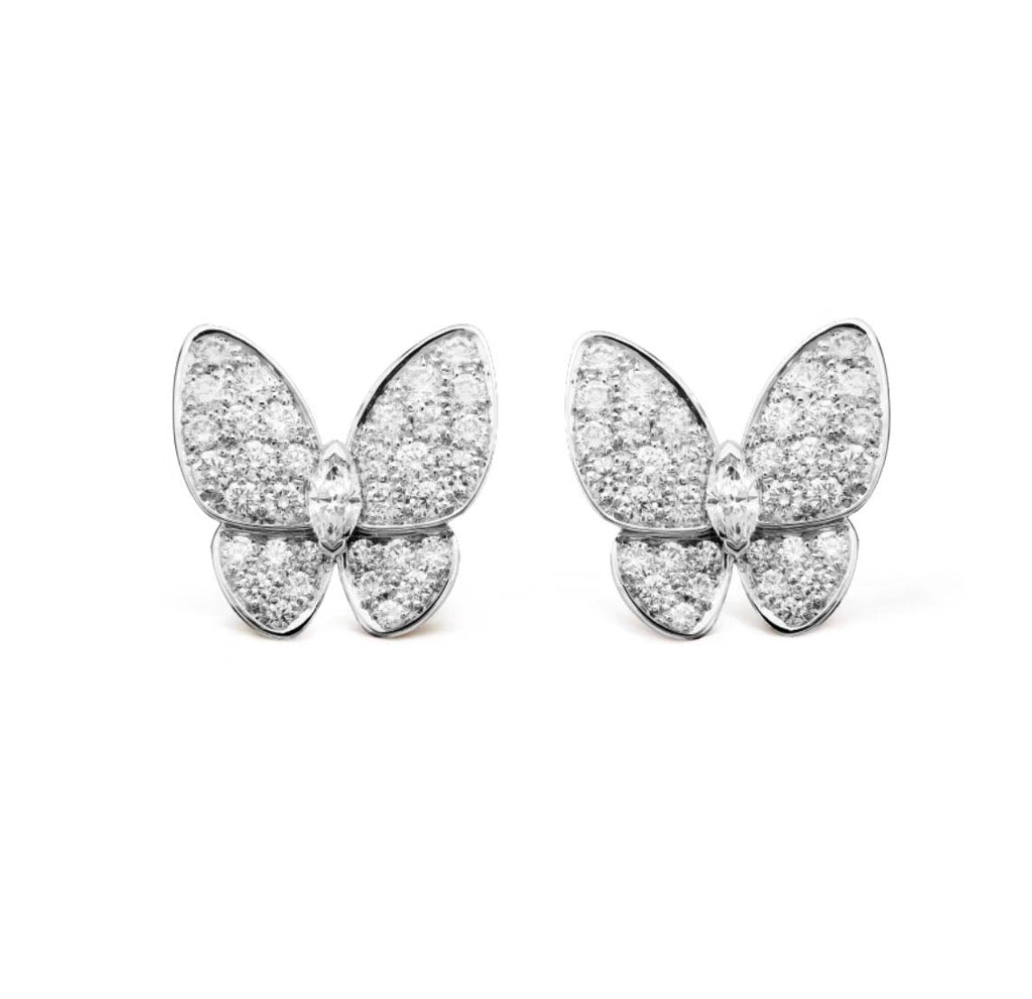 [Elara jewelsry ]BUTTERFLY ALL DIAMOND EARRINGS