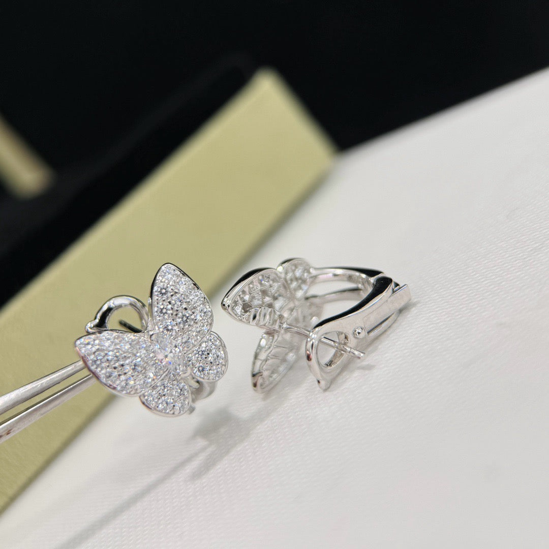 [Elara jewelsry ]BUTTERFLY ALL DIAMOND EARRINGS