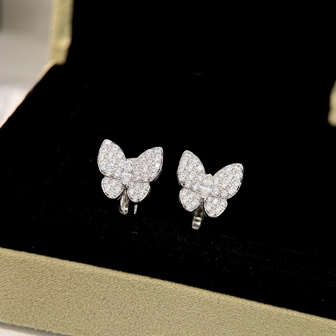 [Elara jewelsry ]BUTTERFLY ALL DIAMOND EARRINGS