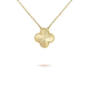 [Elara jewelsry ]CLOVER 15MM LASER NECKLACE