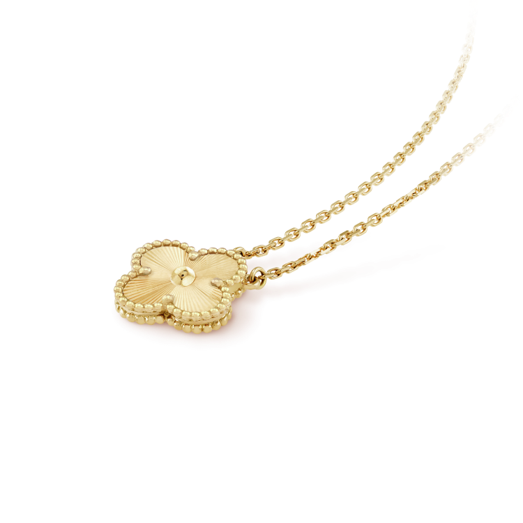 [Elara jewelsry ]CLOVER 15MM LASER NECKLACE