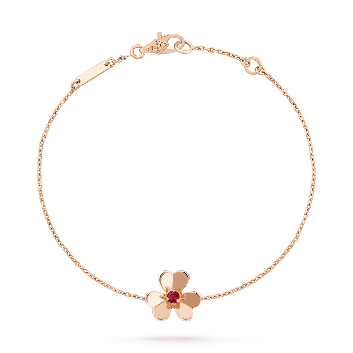 [Elara jewelsry ]FRIVOLE GOLD FLOWER PINK MALACHITE BRACELET