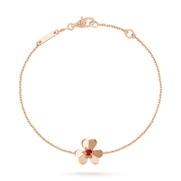 [Elara jewelsry ]FRIVOLE GOLD FLOWER PINK MALACHITE BRACELET