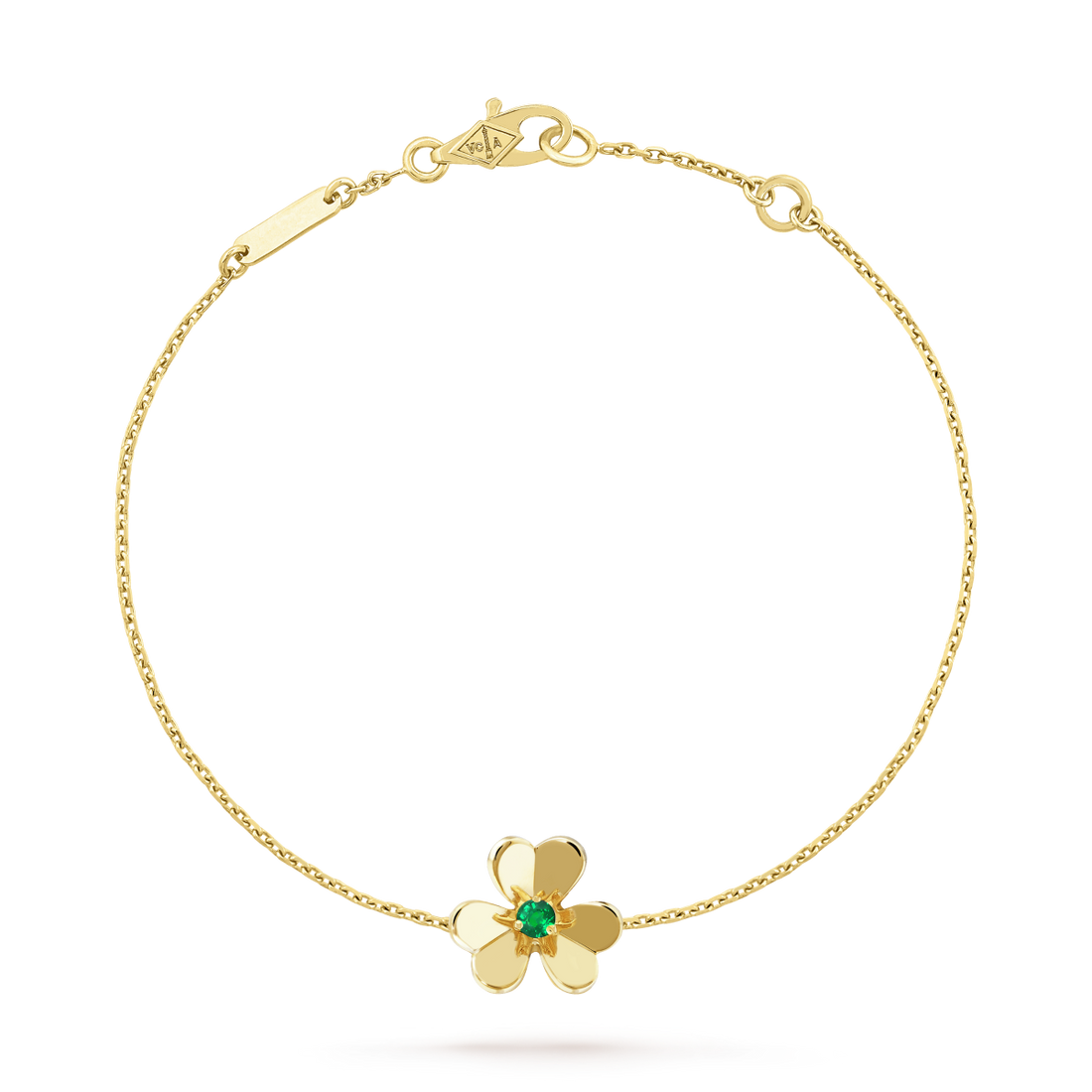 [Elara jewelsry ]FRIVOLE GOLD FLOWER PINK MALACHITE BRACELET