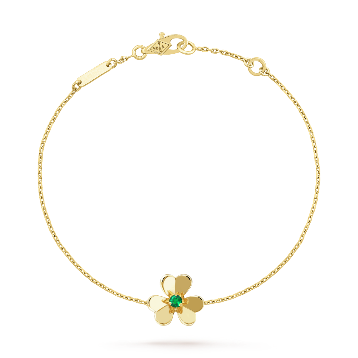 [Elara jewelsry ]FRIVOLE GOLD FLOWER PINK MALACHITE BRACELET